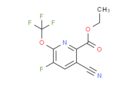 Ethyl 3-cyano-5-fluoro-6-(trifluoromethoxy)pyridine-2-carboxylate