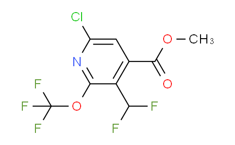 Methyl 6-chloro-3-(difluoromethyl)-2-(trifluoromethoxy)pyridine-4-carboxylate