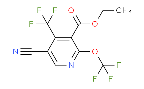 Ethyl 5-cyano-2-(trifluoromethoxy)-4-(trifluoromethyl)pyridine-3-carboxylate