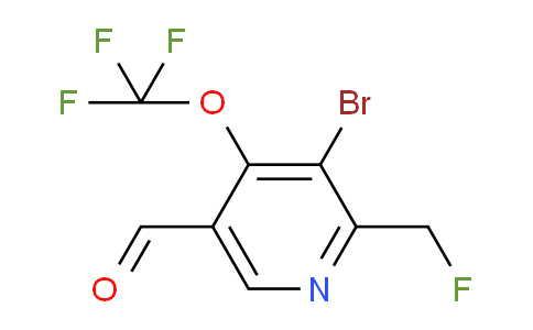 AM214945 | 1806224-98-5 | 3-Bromo-2-(fluoromethyl)-4-(trifluoromethoxy)pyridine-5-carboxaldehyde