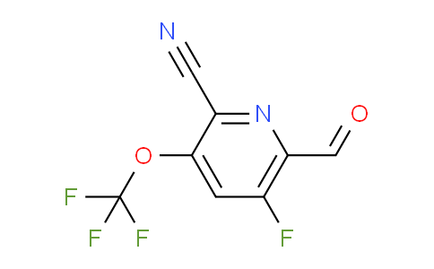 AM215009 | 1804472-08-9 | 2-Cyano-5-fluoro-3-(trifluoromethoxy)pyridine-6-carboxaldehyde