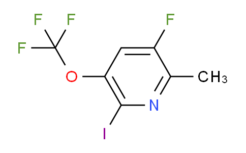 3-Fluoro-6-iodo-2-methyl-5-(trifluoromethoxy)pyridine