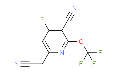 3-Cyano-4-fluoro-2-(trifluoromethoxy)pyridine-6-acetonitrile