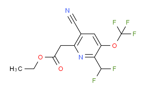 AM215050 | 1803684-79-8 | Ethyl 5-cyano-2-(difluoromethyl)-3-(trifluoromethoxy)pyridine-6-acetate