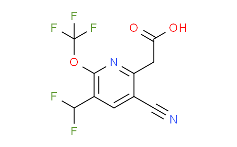 3-Cyano-5-(difluoromethyl)-6-(trifluoromethoxy)pyridine-2-acetic acid