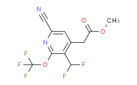 AM215054 | 1804310-92-6 | Methyl 6-cyano-3-(difluoromethyl)-2-(trifluoromethoxy)pyridine-4-acetate