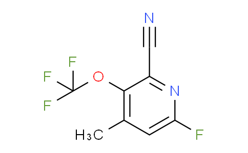 2-Cyano-6-fluoro-4-methyl-3-(trifluoromethoxy)pyridine