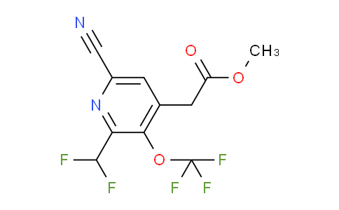 AM215123 | 1803683-88-6 | Methyl 6-cyano-2-(difluoromethyl)-3-(trifluoromethoxy)pyridine-4-acetate