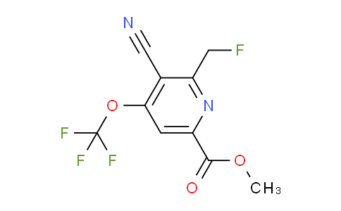 AM215158 | 1806113-45-0 | Methyl 3-cyano-2-(fluoromethyl)-4-(trifluoromethoxy)pyridine-6-carboxylate