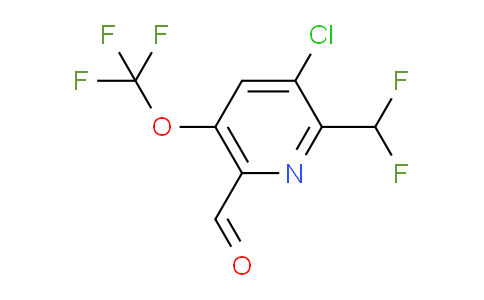 AM215166 | 1804327-94-3 | 3-Chloro-2-(difluoromethyl)-5-(trifluoromethoxy)pyridine-6-carboxaldehyde