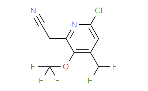 AM215168 | 1804553-54-5 | 6-Chloro-4-(difluoromethyl)-3-(trifluoromethoxy)pyridine-2-acetonitrile