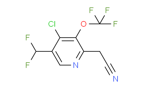 AM215170 | 1804719-40-1 | 4-Chloro-5-(difluoromethyl)-3-(trifluoromethoxy)pyridine-2-acetonitrile