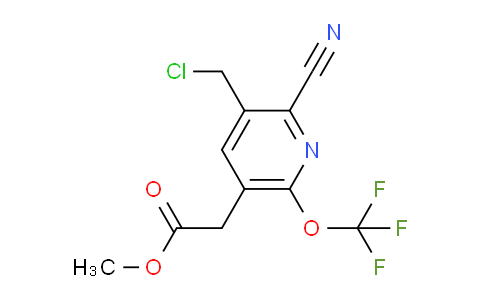 Methyl 3-(chloromethyl)-2-cyano-6-(trifluoromethoxy)pyridine-5-acetate