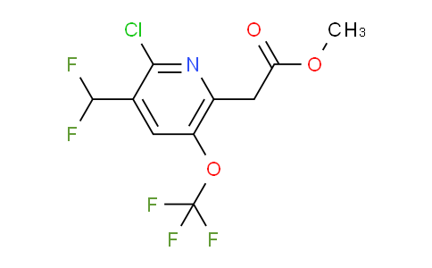 Methyl 2-chloro-3-(difluoromethyl)-5-(trifluoromethoxy)pyridine-6-acetate