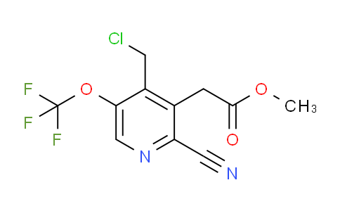 Methyl 4-(chloromethyl)-2-cyano-5-(trifluoromethoxy)pyridine-3-acetate