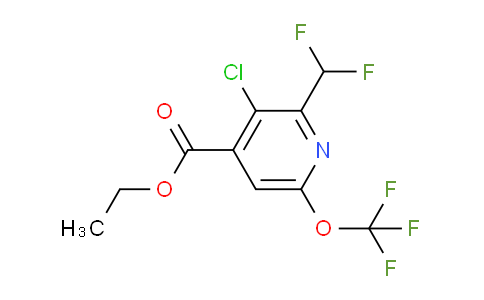Ethyl 3-chloro-2-(difluoromethyl)-6-(trifluoromethoxy)pyridine-4-carboxylate