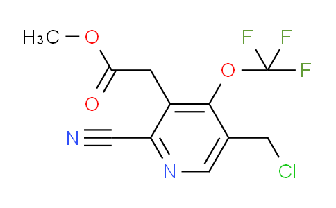 Methyl 5-(chloromethyl)-2-cyano-4-(trifluoromethoxy)pyridine-3-acetate