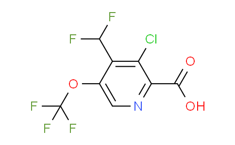 AM215209 | 1804710-29-9 | 3-Chloro-4-(difluoromethyl)-5-(trifluoromethoxy)pyridine-2-carboxylic acid