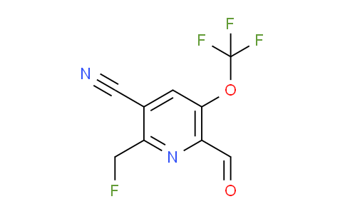 3-Cyano-2-(fluoromethyl)-5-(trifluoromethoxy)pyridine-6-carboxaldehyde