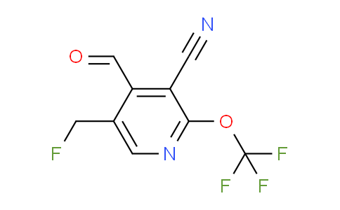 3-Cyano-5-(fluoromethyl)-2-(trifluoromethoxy)pyridine-4-carboxaldehyde