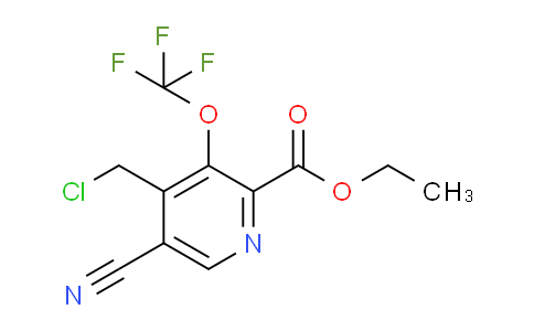Ethyl 4-(chloromethyl)-5-cyano-3-(trifluoromethoxy)pyridine-2-carboxylate