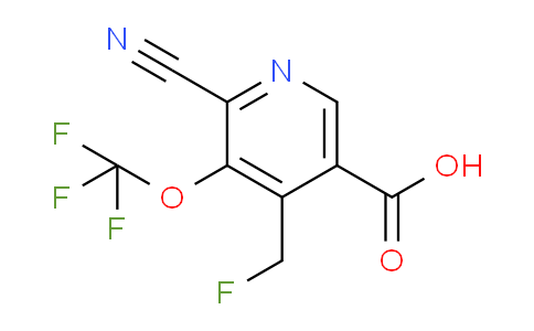 2-Cyano-4-(fluoromethyl)-3-(trifluoromethoxy)pyridine-5-carboxylic acid