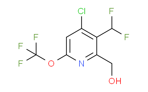 4-Chloro-3-(difluoromethyl)-6-(trifluoromethoxy)pyridine-2-methanol