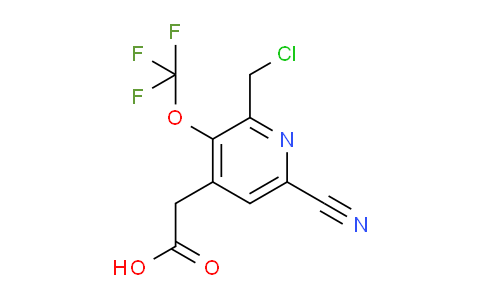 2-(Chloromethyl)-6-cyano-3-(trifluoromethoxy)pyridine-4-acetic acid