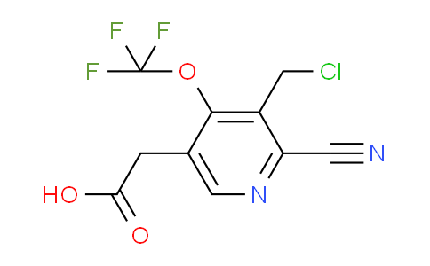 3-(Chloromethyl)-2-cyano-4-(trifluoromethoxy)pyridine-5-acetic acid