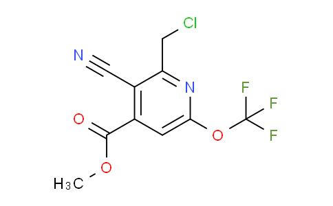 Methyl 2-(chloromethyl)-3-cyano-6-(trifluoromethoxy)pyridine-4-carboxylate