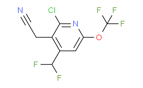 2-Chloro-4-(difluoromethyl)-6-(trifluoromethoxy)pyridine-3-acetonitrile