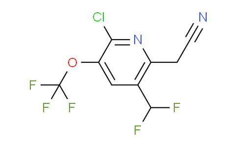 AM215230 | 1806147-17-0 | 2-Chloro-5-(difluoromethyl)-3-(trifluoromethoxy)pyridine-6-acetonitrile