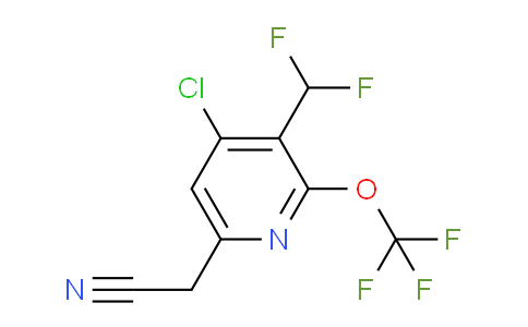 4-Chloro-3-(difluoromethyl)-2-(trifluoromethoxy)pyridine-6-acetonitrile