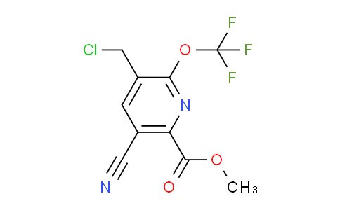 Methyl 3-(chloromethyl)-5-cyano-2-(trifluoromethoxy)pyridine-6-carboxylate