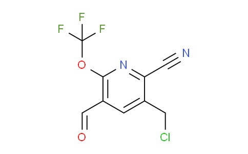 3-(Chloromethyl)-2-cyano-6-(trifluoromethoxy)pyridine-5-carboxaldehyde