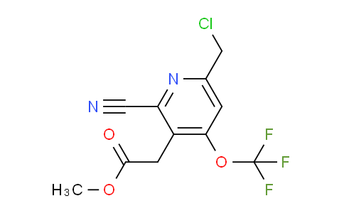 Methyl 6-(chloromethyl)-2-cyano-4-(trifluoromethoxy)pyridine-3-acetate