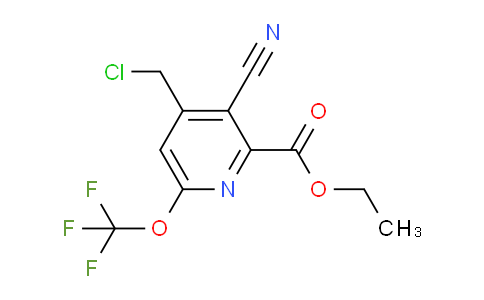 AM215245 | 1804303-38-5 | Ethyl 4-(chloromethyl)-3-cyano-6-(trifluoromethoxy)pyridine-2-carboxylate