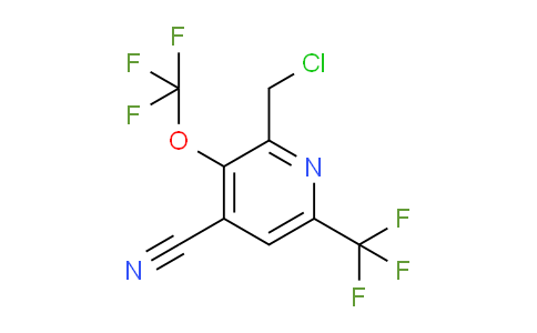 2-(Chloromethyl)-4-cyano-3-(trifluoromethoxy)-6-(trifluoromethyl)pyridine