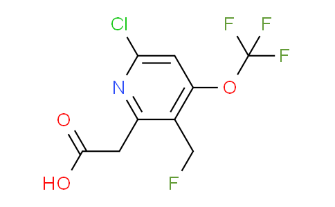 6-Chloro-3-(fluoromethyl)-4-(trifluoromethoxy)pyridine-2-acetic acid