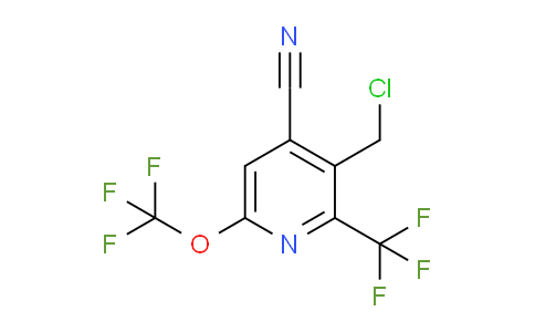 3-(Chloromethyl)-4-cyano-6-(trifluoromethoxy)-2-(trifluoromethyl)pyridine