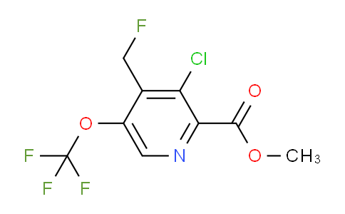 Methyl 3-chloro-4-(fluoromethyl)-5-(trifluoromethoxy)pyridine-2-carboxylate