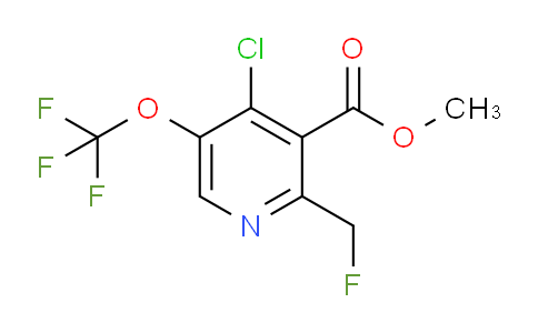 Methyl 4-chloro-2-(fluoromethyl)-5-(trifluoromethoxy)pyridine-3-carboxylate