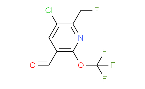 AM215293 | 1804624-37-0 | 3-Chloro-2-(fluoromethyl)-6-(trifluoromethoxy)pyridine-5-carboxaldehyde