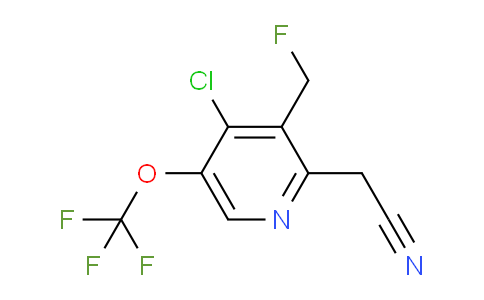 4-Chloro-3-(fluoromethyl)-5-(trifluoromethoxy)pyridine-2-acetonitrile
