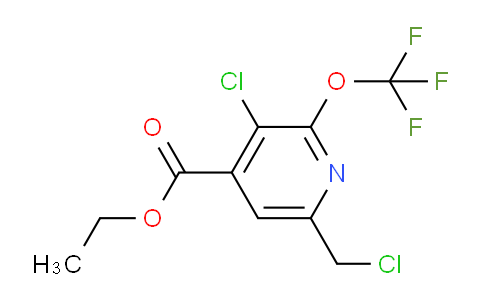 Ethyl 3-chloro-6-(chloromethyl)-2-(trifluoromethoxy)pyridine-4-carboxylate