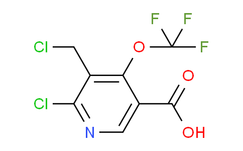 2-Chloro-3-(chloromethyl)-4-(trifluoromethoxy)pyridine-5-carboxylic acid