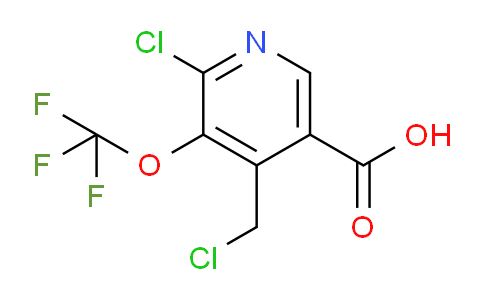 2-Chloro-4-(chloromethyl)-3-(trifluoromethoxy)pyridine-5-carboxylic acid