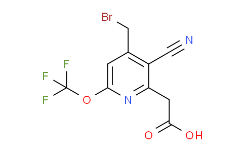 4-(Bromomethyl)-3-cyano-6-(trifluoromethoxy)pyridine-2-acetic acid