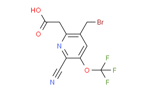5-(Bromomethyl)-2-cyano-3-(trifluoromethoxy)pyridine-6-acetic acid