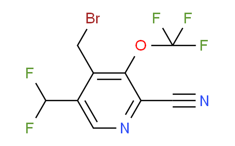 4-(Bromomethyl)-2-cyano-5-(difluoromethyl)-3-(trifluoromethoxy)pyridine